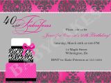 Forty Birthday Party Invitation Wording 40th Birthday Invitation Wording Template