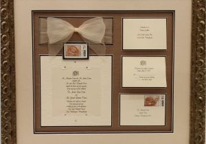 Framing Wedding Invitation Framing Examples