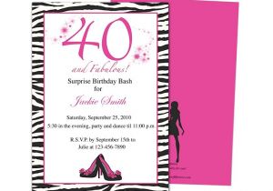 Free 40th Birthday Invitations Templates 40th Party Invites