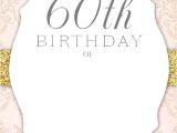 Free 60th Birthday Invitations Templates Free Printable 60th Birthday Invitation Templates Free