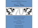 Free 70th Birthday Invitation Wording Elegant Vine Blue 70th Birthday Invitations Paperstyle