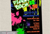 Free 90s Party Invitation Template 80s Birthday Party Invitations 90s Neon Party by Miragreetings