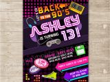Free 90s Party Invitation Template Back to the 90 S Invitation Nineties Party Invite