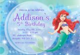 Free Ariel Birthday Invitations Printable 9 Best Images Of Free Mermaid Printable Invitation