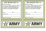 Free Army Birthday Party Invitation Template Army Birthday Invitations Free Printable Invitation Librarry