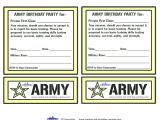 Free Army Birthday Party Invitation Template Army Birthday Invitations Free Printable Invitation Librarry