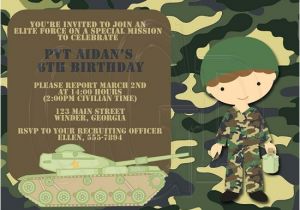 Free Army Birthday Party Invitation Template Army Birthday Invitations Ideas Bagvania Free Printable