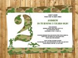 Free Army Birthday Party Invitation Template Free Army Birthday Party Invitation Template
