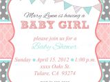 Free Baby Girl Shower Invitations Loca Date Time Line About Diaper Raffle & Spa Prize