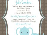 Free Baby Shower Invitation Templates Printable Baby Shower Invitation Elephant Boy Light Blue