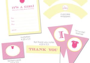 Free Baby Shower Invitations Printouts Free "it S A Girl" Baby Shower Printables From Green Apple