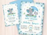 Free Baby Shower Invitations to Print at Home Elephant Baby Shower Invitations Free Thank You Cards to