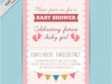 Free Baby Shower Invites Downloads Cute Baby Shower Invitation Vector