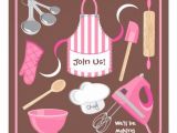 Free Baking Party Invitation Templates Personalized Cooking Demonstration Invitations