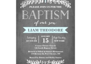 Free Baptism E Invitations Elegant Laurels Blue Baptism Invitation