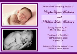 Free Baptism Invitations for Twins Twins Baptism Invitation Any Color Could Be Birth