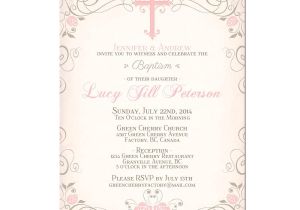 Free Baptism Invitations to Print Printable Baby Girl Baptism Invitation by