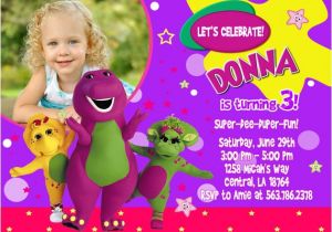 Free Barney Birthday Invitation Templates Barney Birthday Invitations Ideas Bagvania Free