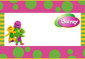 Free Barney Birthday Invitation Templates Free Printable Barney the Dinosaur Invitation Template