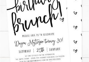 Free Birthday Brunch Invitations Invitation Flyer Templates Free Premium Templates