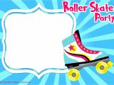 Free Birthday Invitation Templates Roller Skating Free Printable Roller Skating Invitation Templates Free