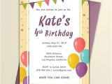 Free Birthday Party Invitation Template Free Email Birthday Invitation Template Word Psd