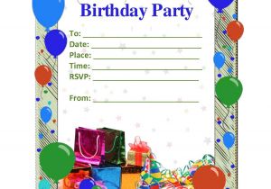 Free Birthday Party Invitation Templates Free Birthday Party Invitation Templates