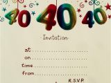 Free Birthday Party Invitation Templates Uk Surprise 40th Birthday Invitation Free Template