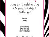 Free Birthday Party Invitation Templates with Photo Birthday Party Invitations Template Best Template Collection