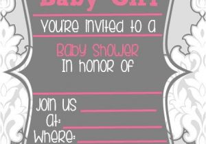 Free Blank Baby Shower Invites Blank Baby Shower Invitations