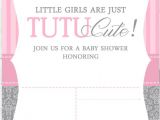 Free Blank Baby Shower Invites Cute Ballerina Baby Shower Invitations Free