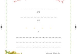Free Blank Template for Wedding Invitation Wedding Invitation Templates that are Cute and Easy to