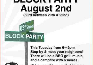 Free Block Party Invitation Template 4 Block Party Flyer Template Bookletemplate org