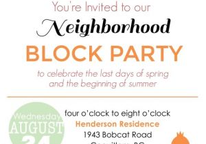 Free Block Party Invitation Template Items Similar to Summer Block Party Backyard Bbq