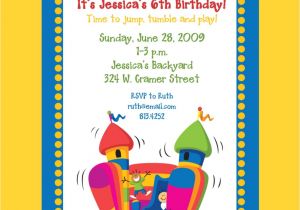 Free Bounce Party Invitation Template Birthday Bounce House Party Invitations Template Best