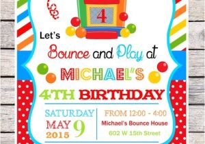 Free Bounce Party Invitation Template Diy Bounce House Party Invitations Bouncy by thepaperkingdom