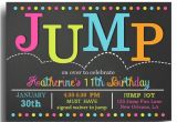 Free Bounce Party Invitation Template Jump Invitation Printable Jump Bounce Trampoline