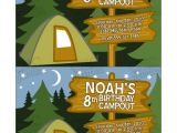 Free Camping Birthday Party Invitation Templates 8 Best Images Of Camping Party Invitations Free Printable