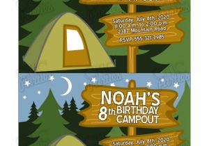 Free Camping Birthday Party Invitation Templates 8 Best Images Of Camping Party Invitations Free Printable