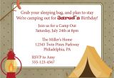 Free Camping Birthday Party Invitation Templates Camping Out Birthday Campout Invitation Camping Camp Out