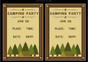 Free Camping Birthday Party Invitation Templates Free Camping Party Printables From Printabelle Catch My