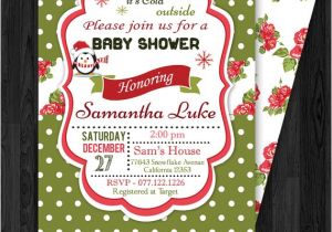 Free Christmas Baby Shower Invitations Christmas Baby Shower Invitations