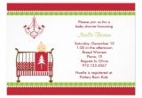Free Christmas Baby Shower Invitations Christmas Crib Baby Shower Invitations 13 Cm X 18 Cm