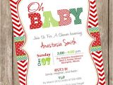 Free Christmas Baby Shower Invitations Items Similar to Oh Baby Christmas Baby Shower Invitation