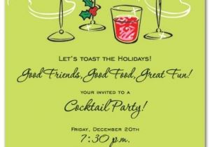 Free Christmas Cocktail Party Invitation Templates Holiday Cocktail Party Invitation Wording Free Design