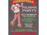 Free Christmas Pajama Party Invitations Chalkboard Christmas Pajama Party Invitations Zazzle Com