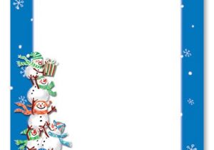 Free Christmas Party Invitation Borders Christmas Snowman Borders – Fun for Christmas