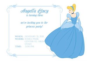 Free Cinderella Birthday Invitation Template Cinderella themed Party Best events Blog