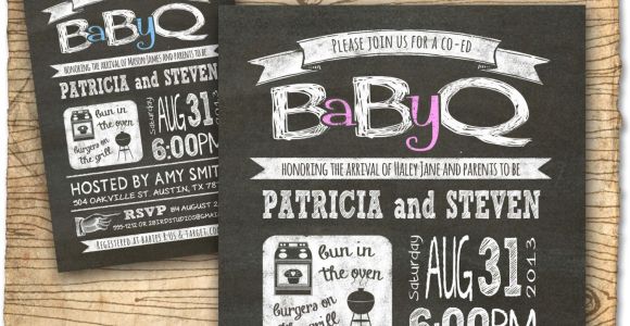 Free Coed Baby Shower Invites Baby Q Baby Shower Invitation Coed Baby Shower Invite