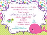 Free Custom Birthday Invitations with Photo Whale Birthday Invitation Personalized by Afairytalebeginning